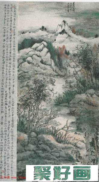 简洁山水画风吴维山水画欣赏