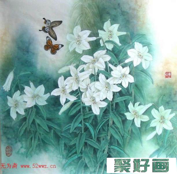 陈拥军工笔花鸟画作品欣赏