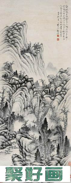 黎简一世清贫画家山水画作品欣赏