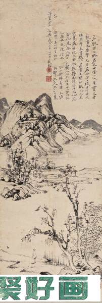 黎简一世清贫画家山水画作品欣赏