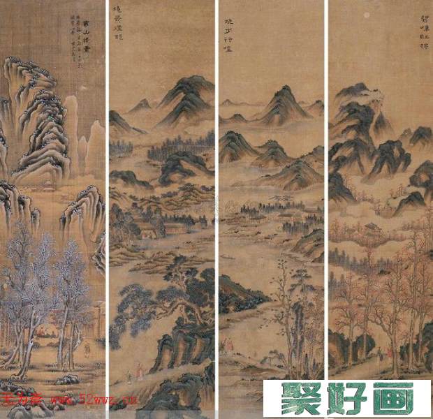 黎简一世清贫画家山水画作品欣赏