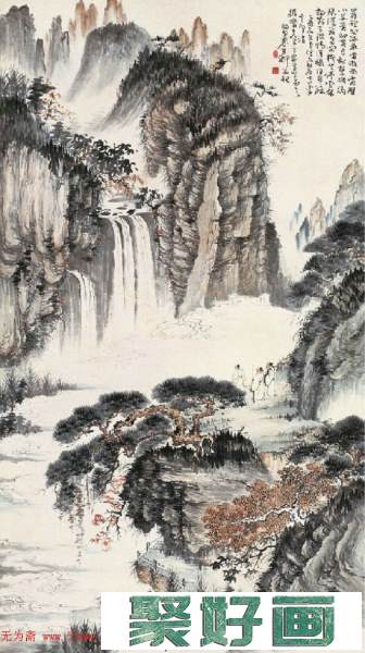秦古柳传统国画山水作品欣赏