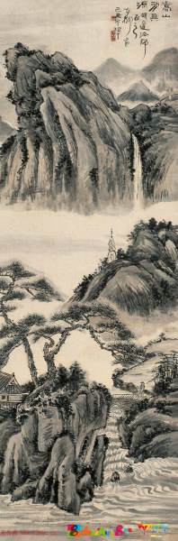 秦古柳传统国画山水作品欣赏