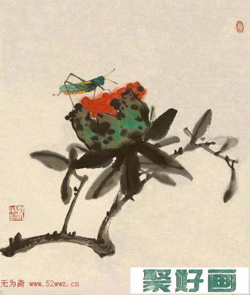 扬州八怪和海上画派的继承者沈威峰国画花鸟作品欣赏