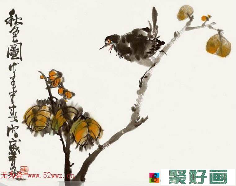 扬州八怪和海上画派的继承者沈威峰国画花鸟作品欣赏