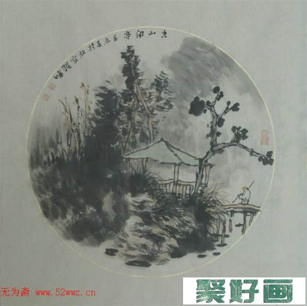 翟晖扇面中国画作品欣赏