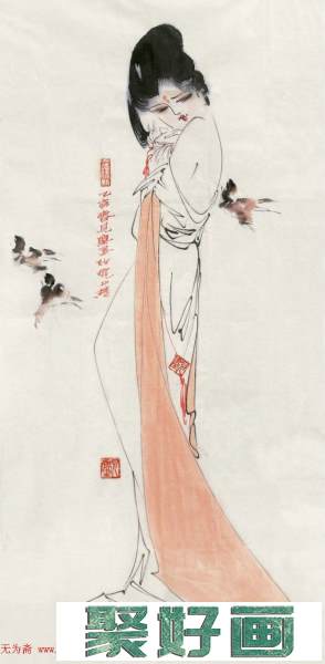 方见尘--浓郁的时代气息中国画人物画作品欣赏