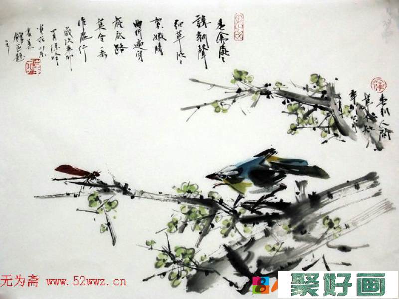 徐峰中国画人物花鸟作品欣赏