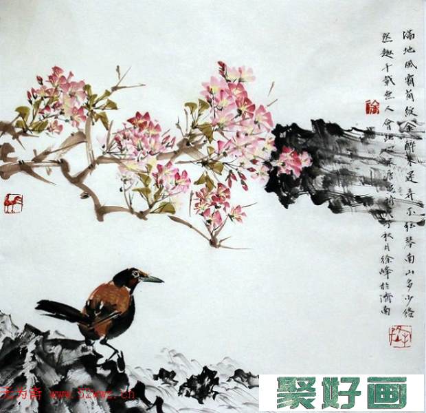 徐峰中国画人物花鸟作品欣赏