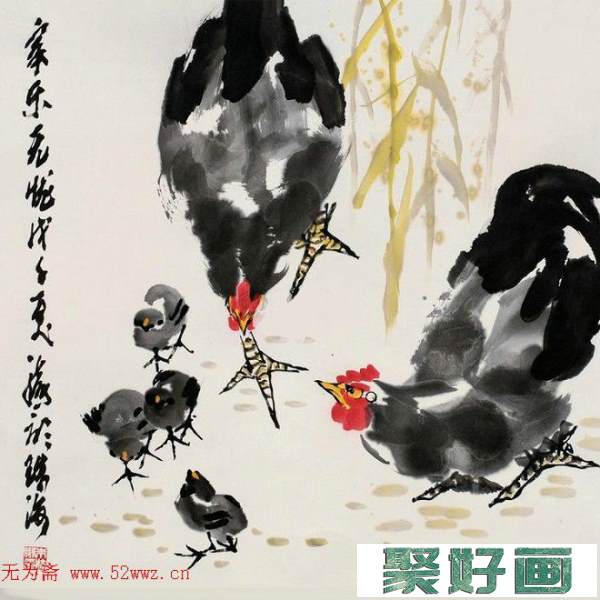 朱法鹏中国画写意花鸟作品欣赏