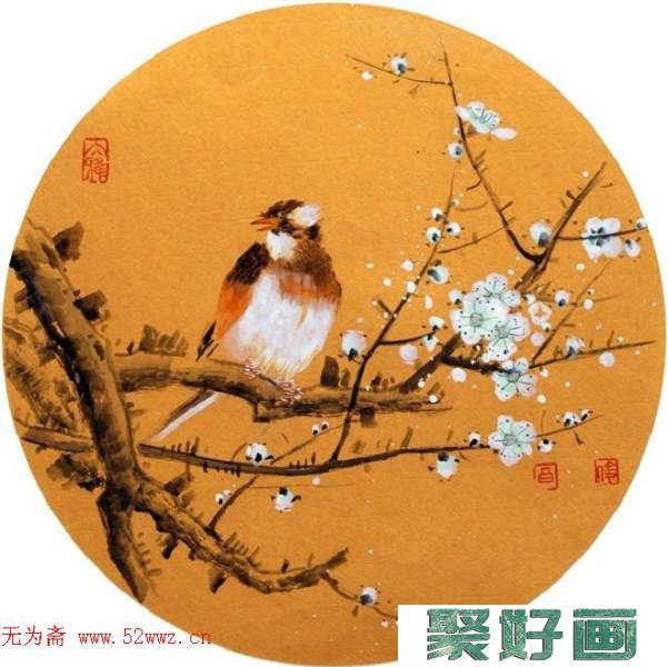 李俊香中国花鸟画作品欣赏