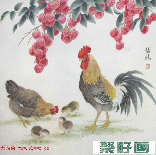 刘仪鸿中国画工笔花鸟作品欣赏