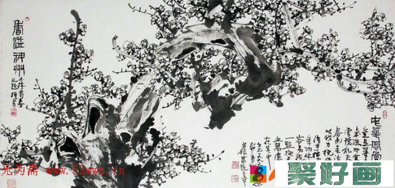 李代远中国画写意梅花作品欣赏