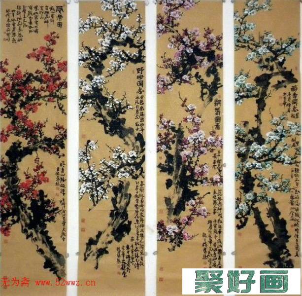 李代远中国画写意梅花作品欣赏