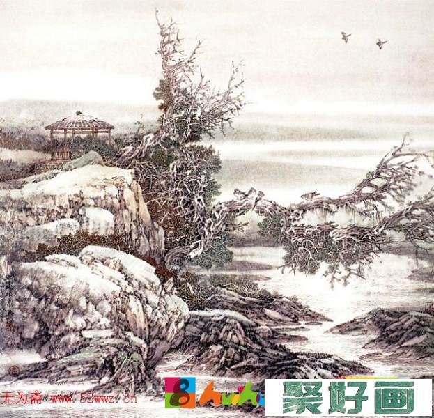 刘铁泉中国画工笔山水作品欣赏