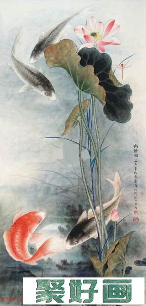 王庆升中国画工笔牡丹画作品欣赏