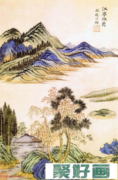 清代王时敏绘画作品欣赏《仿古山水册》