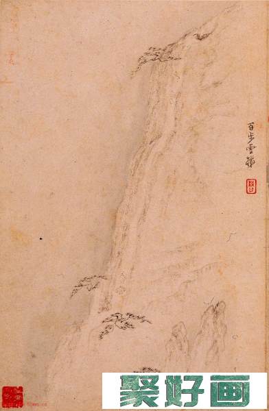 清代梅清绘画《黄山十九景图册》