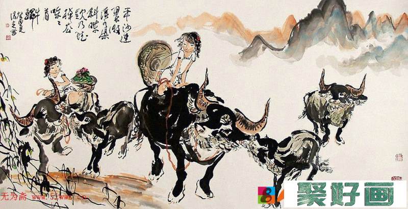 周沧米中国水墨画作品欣赏