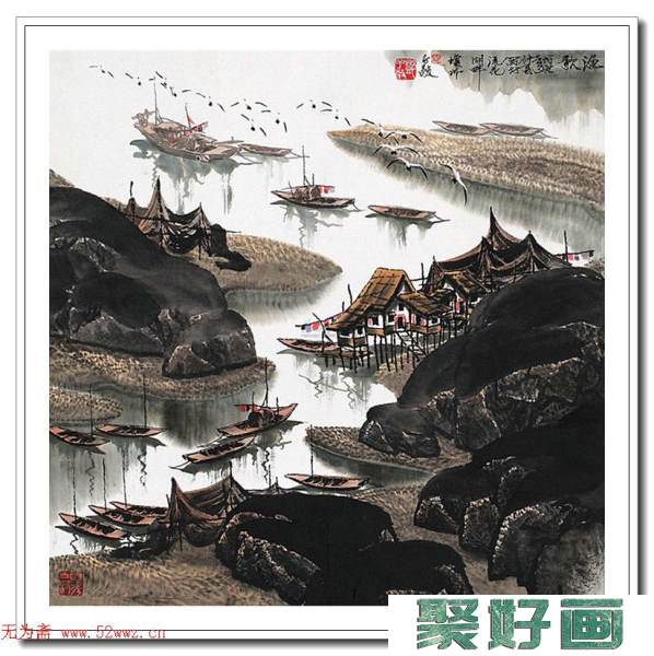 邓子敬海景画选刊