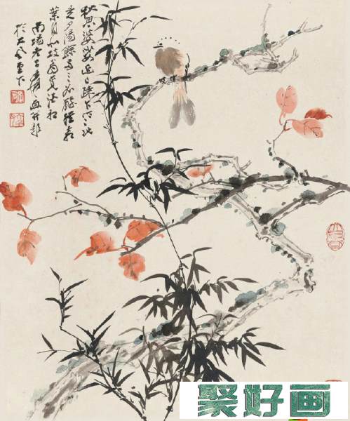 国画大师张大千花鸟画赏析