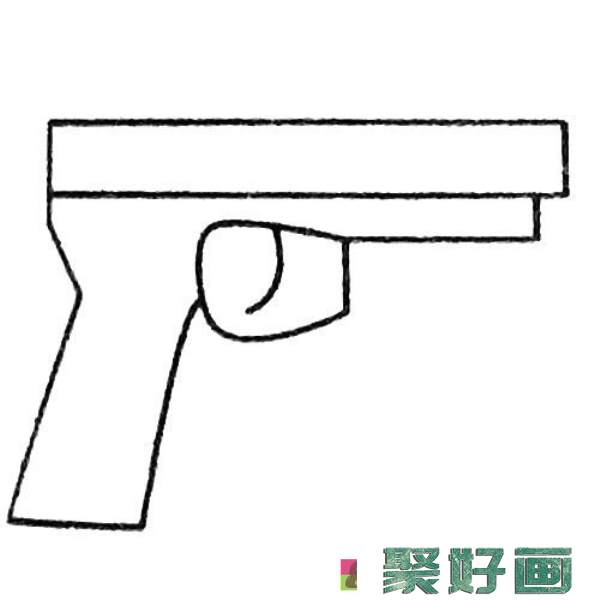 玩具手枪简笔画大全及画法步骤