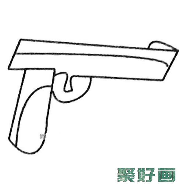 玩具手枪简笔画大全及画法步骤