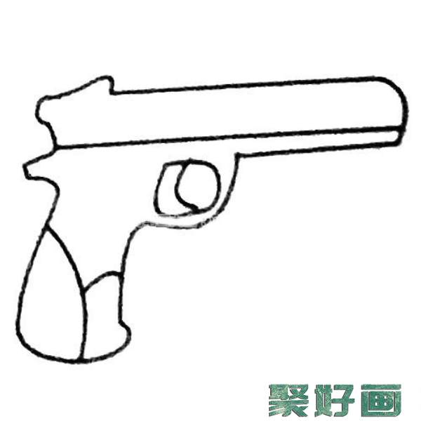 玩具手枪简笔画大全及画法步骤