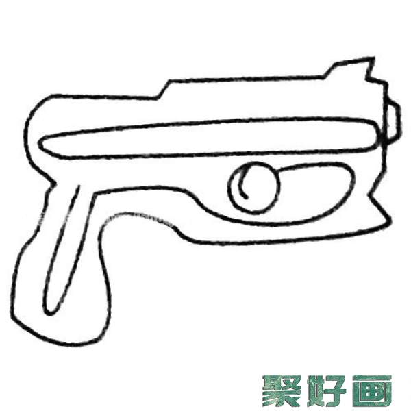 玩具手枪简笔画大全及画法步骤