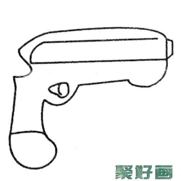 玩具手枪简笔画大全及画法步骤