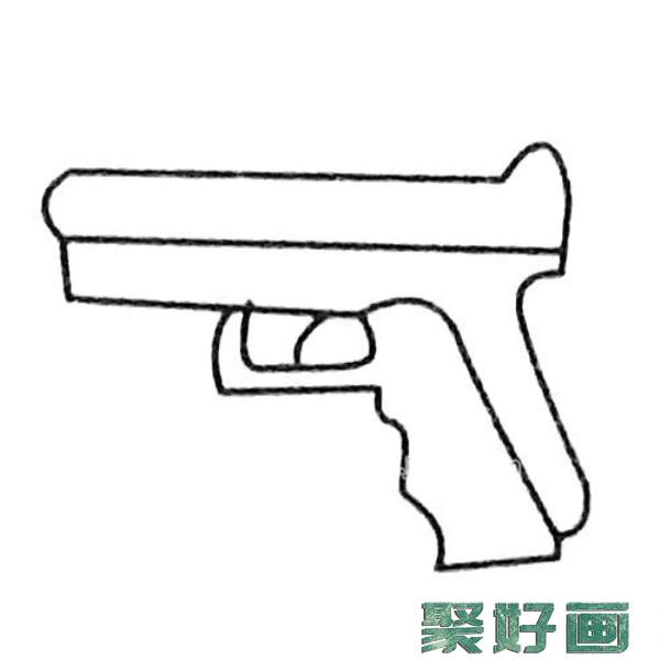 玩具手枪简笔画大全及画法步骤