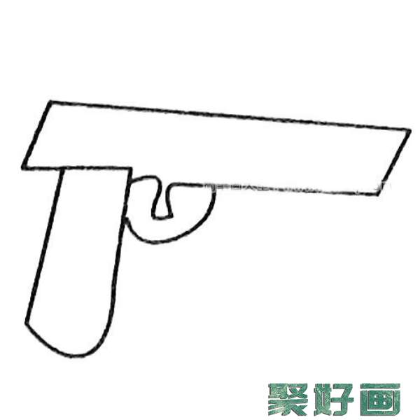 玩具手枪简笔画大全及画法步骤