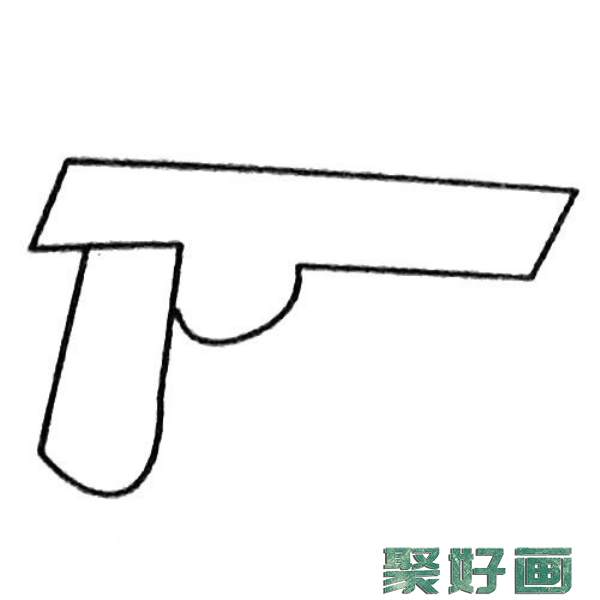 玩具手枪简笔画大全及画法步骤