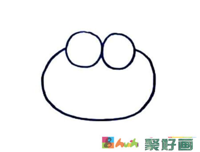 六步画出青蛙简笔画彩色图片