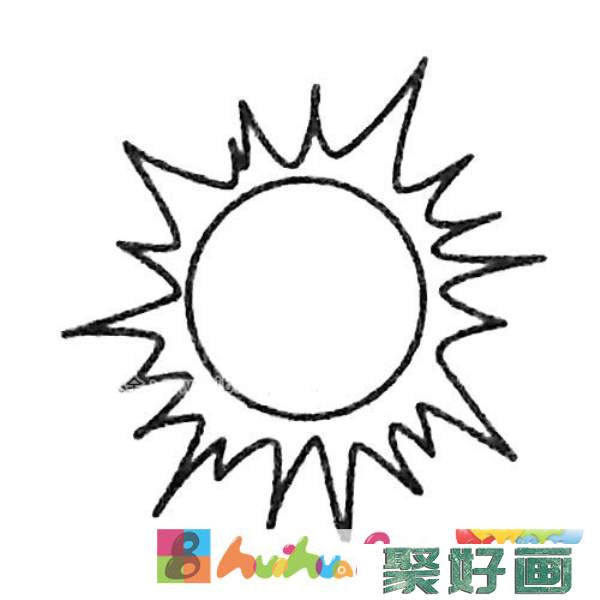 太阳简笔画图片大全