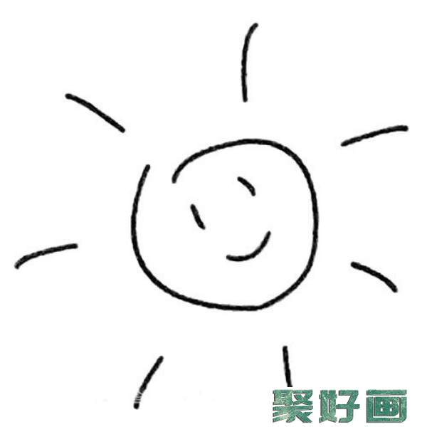 太阳简笔画图片大全