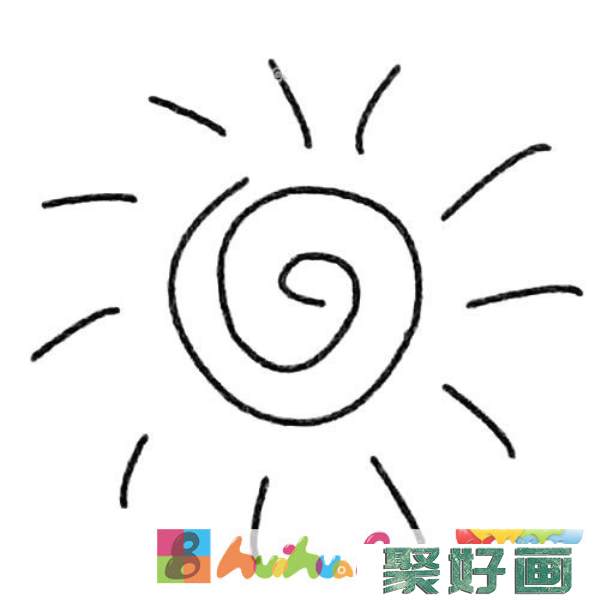 太阳简笔画图片大全