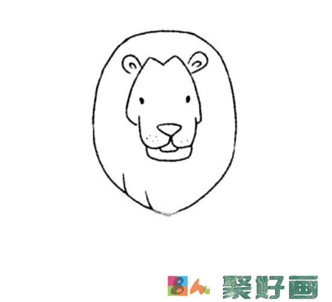 雄狮/狮子简笔画步骤图片