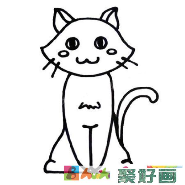 猫咪简笔画图片