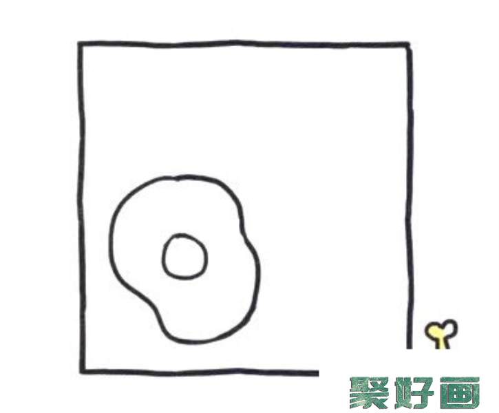 四步画出鸡腿简笔画图片