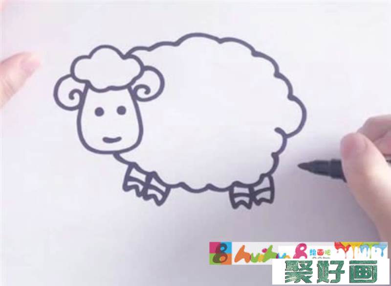 小羊简笔画具体步骤