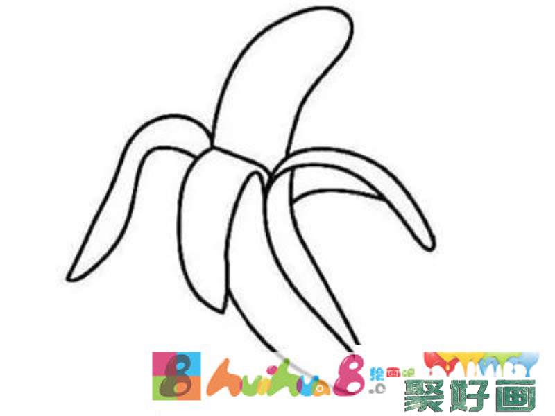 彩色香蕉简笔画怎么画