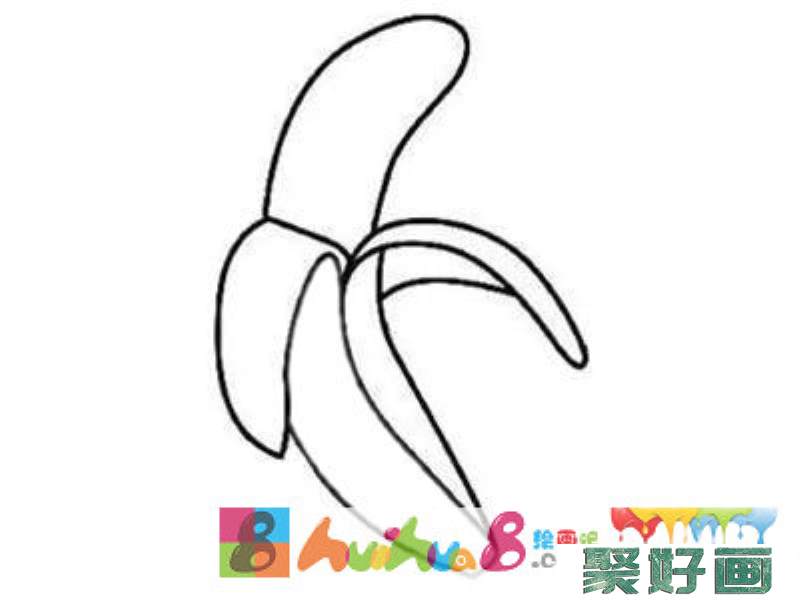 彩色香蕉简笔画图片