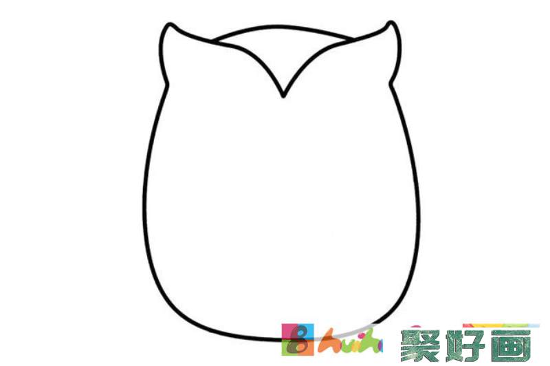 猫头鹰简笔画