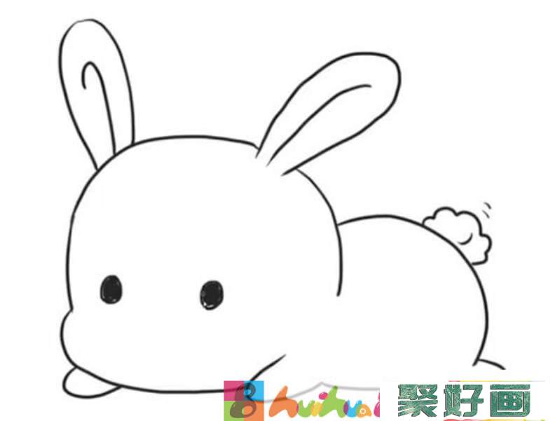 可爱的小兔子简笔画图片