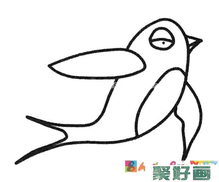 可爱的燕子简笔画图片3