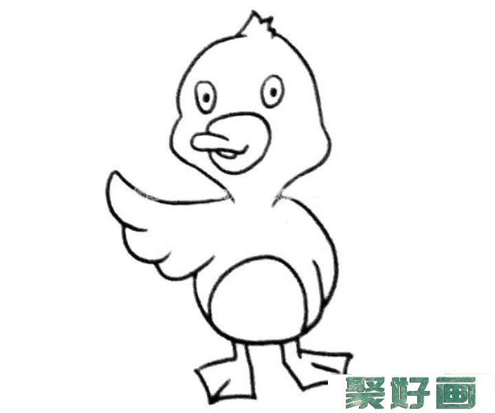 可爱卡通小鸭子简笔画图片2