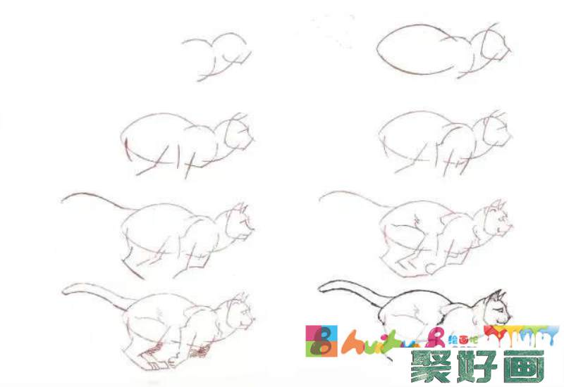 10种不同的小猫咪画法大全