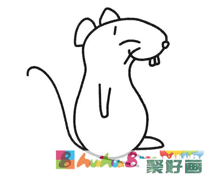 6款可爱的卡通老鼠简笔画图片