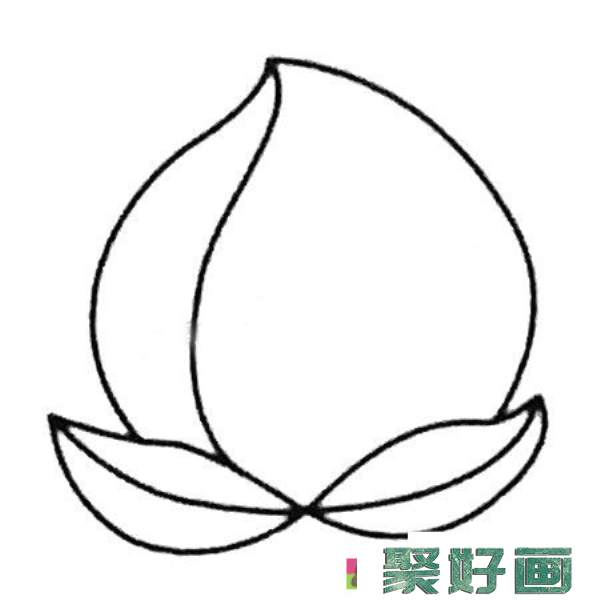 桃子简笔画大全及画法步骤